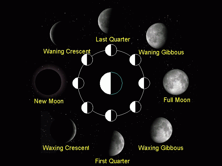Moon Phases Map
